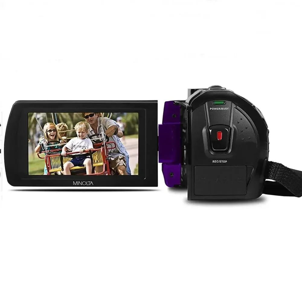 Minolta 1080p Full HD IR Night Vision Wi-Fi Camcorder